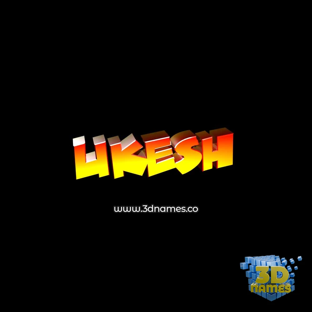 ukesh in Black Background style - 3D name wallpaper