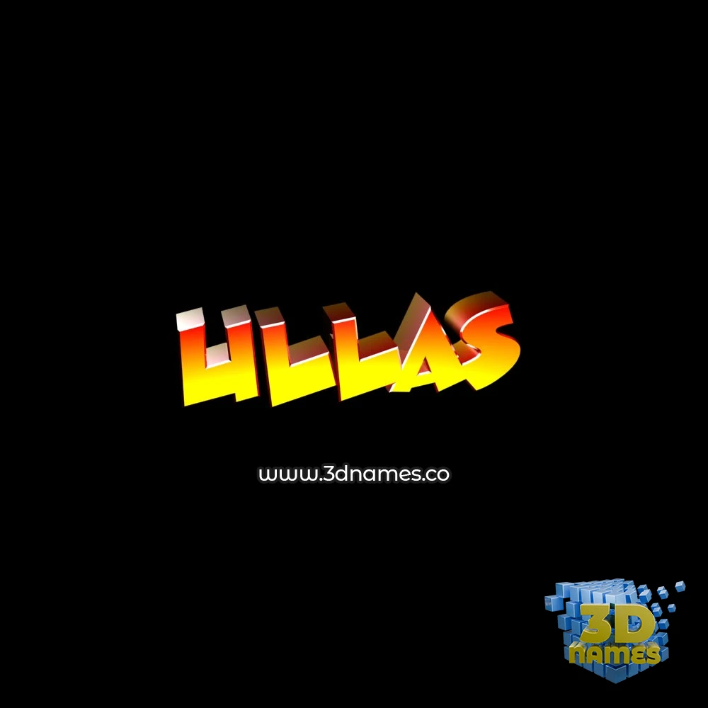 ullas in Black Background style - 3D name wallpaper
