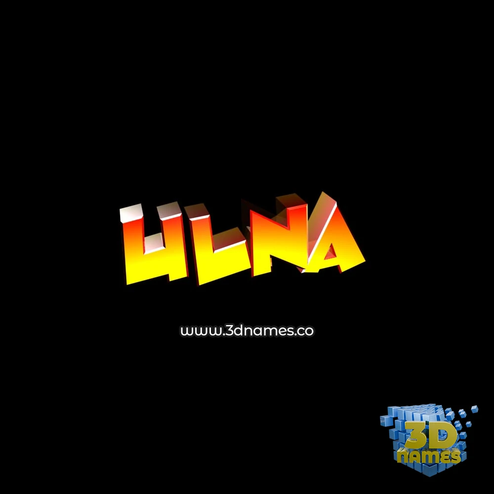 ulna in Black Background style - 3D name wallpaper