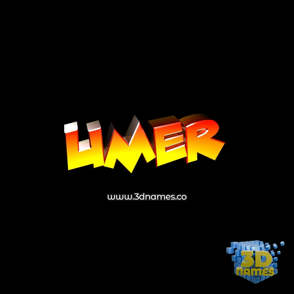 umer in Black Background style - 3D name wallpaper