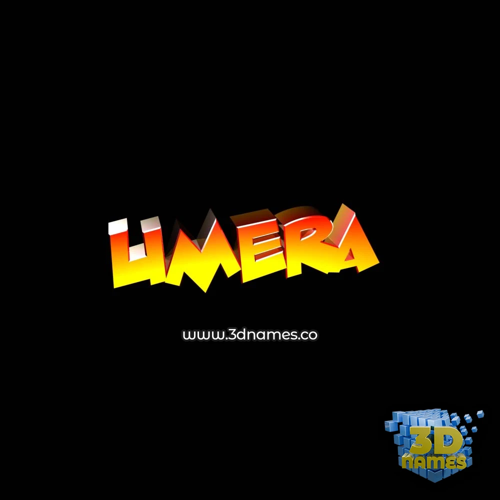 umera in Black Background style - 3D name wallpaper