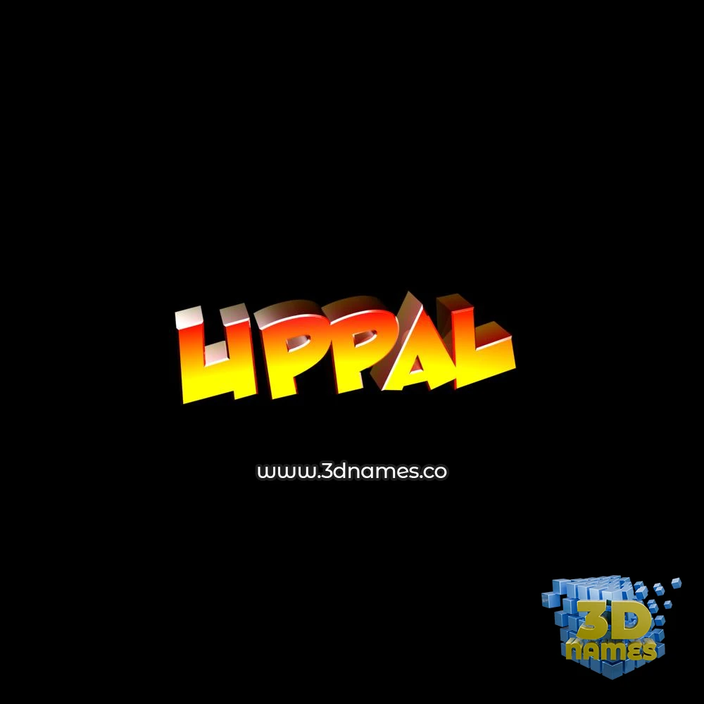 uppal in Black Background style - 3D name wallpaper