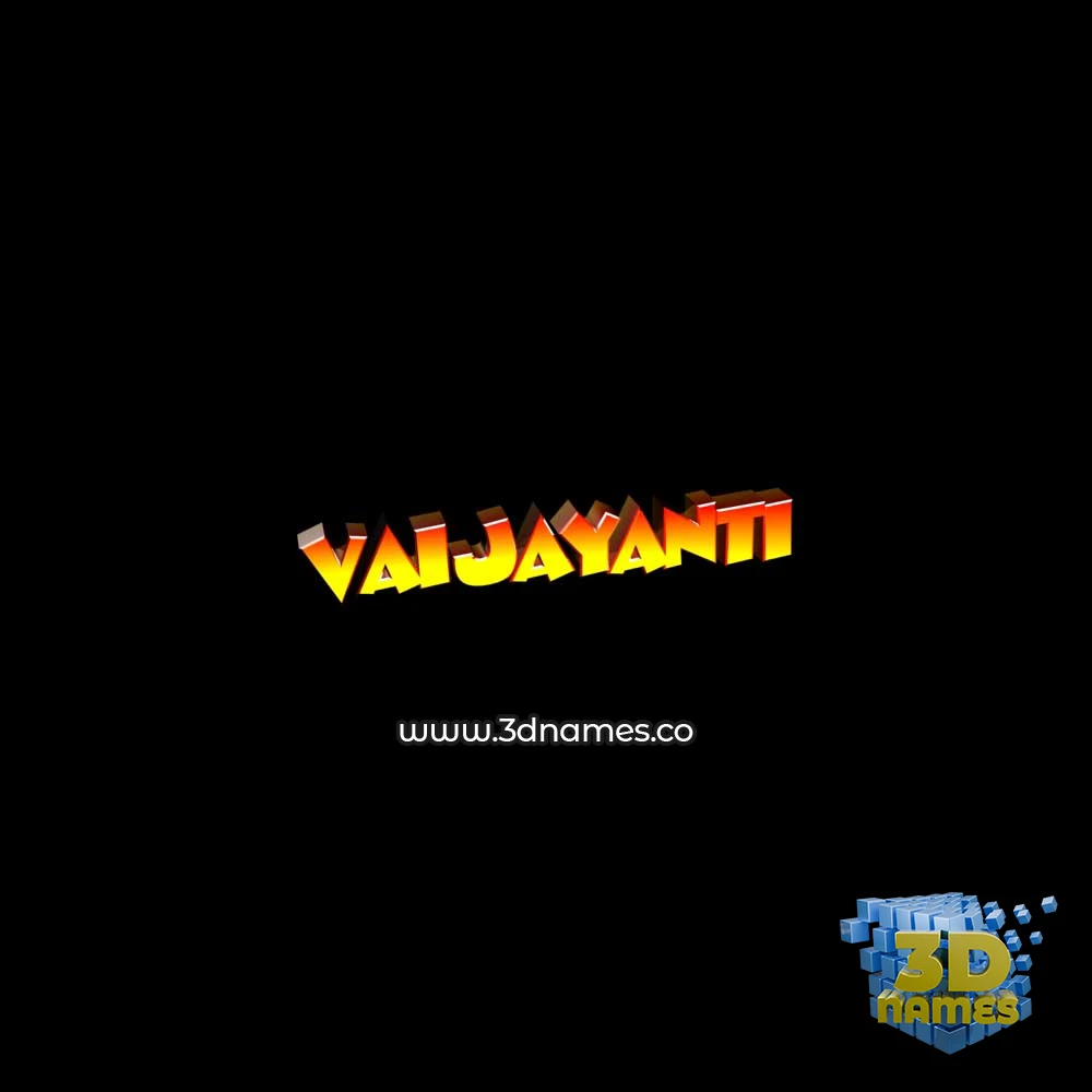 vaijayanti in Black Background style - 3D name wallpaper