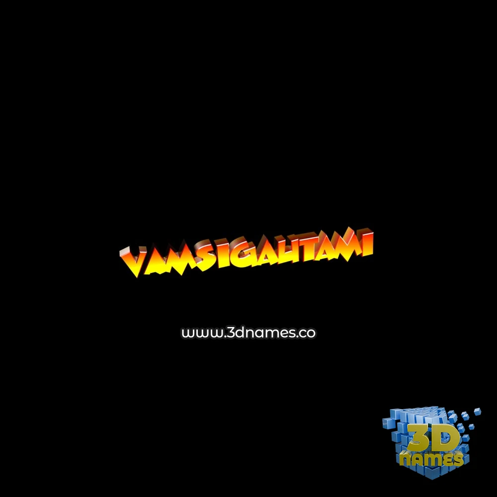 vamsigautami in Black Background style - 3D name wallpaper