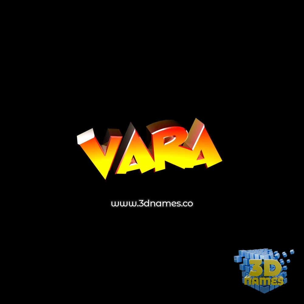 vara in Black Background style - 3D name wallpaper