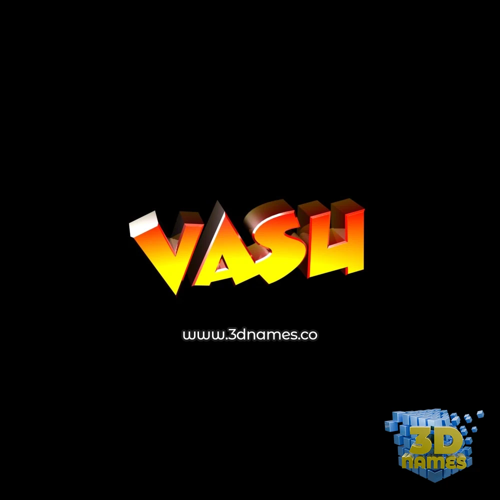 vasu in Black Background style - 3D name wallpaper