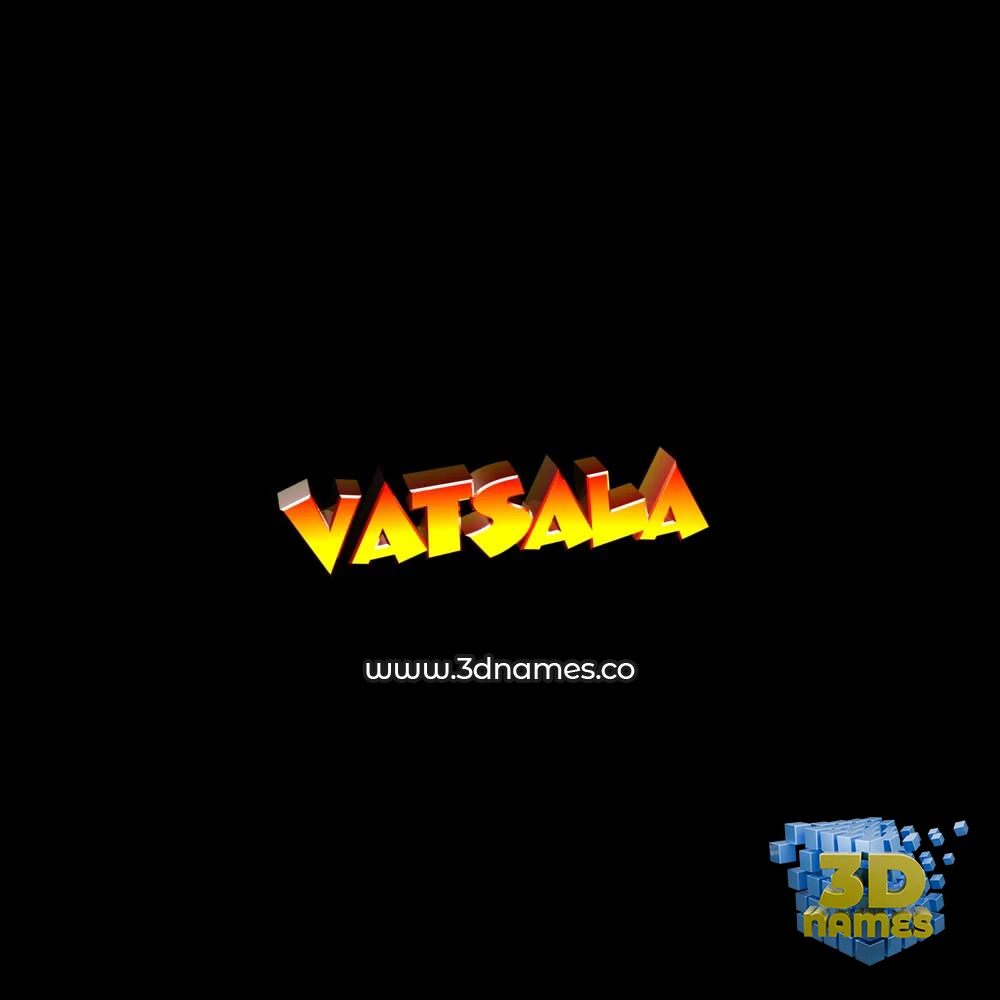 vatsala in Black Background style - 3D name wallpaper