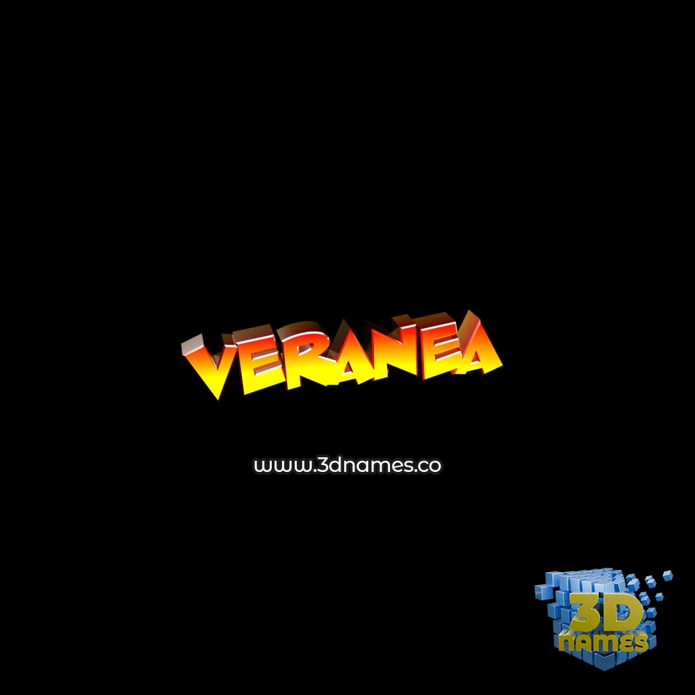 veranea in Black Background style - 3D name wallpaper