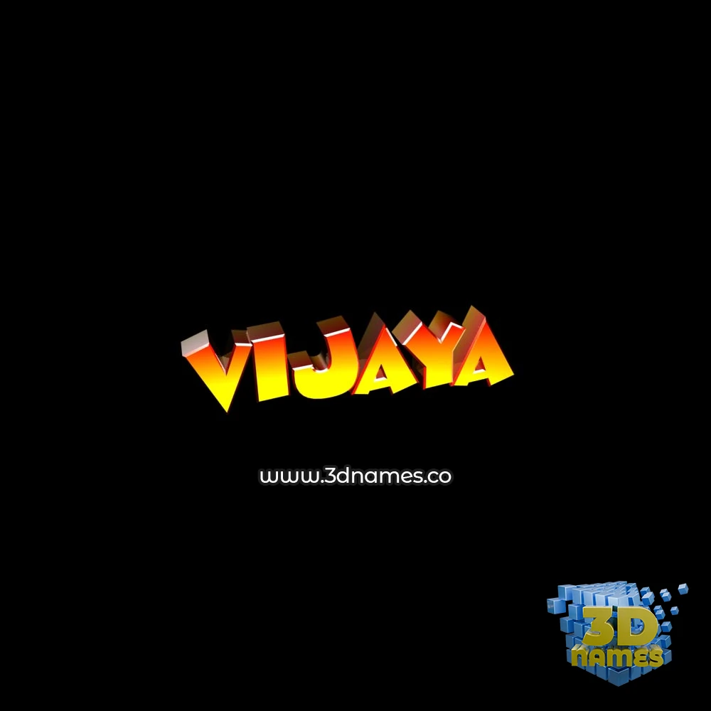 vijaya in Black Background style - 3D name wallpaper