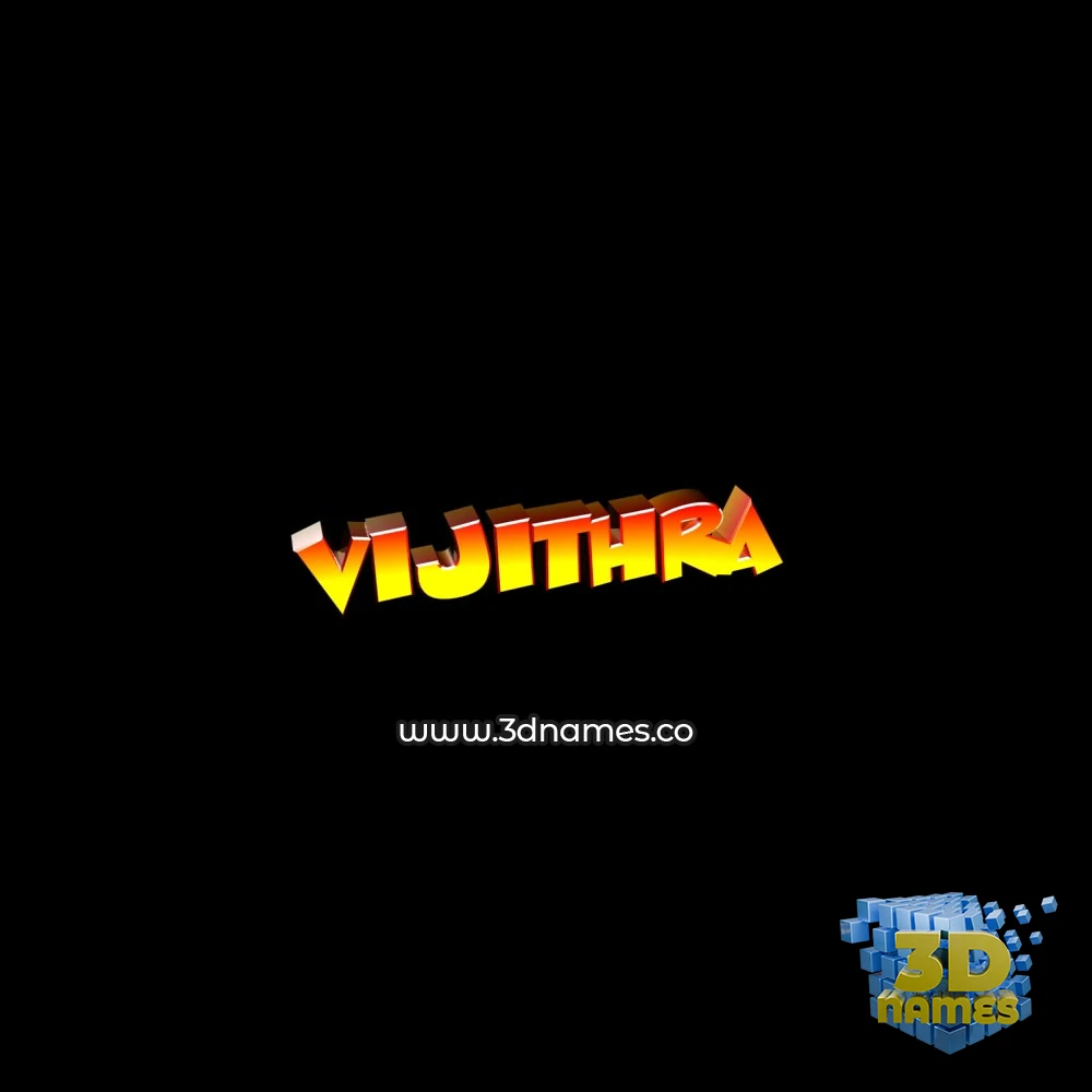 vijithra in Black Background style - 3D name wallpaper