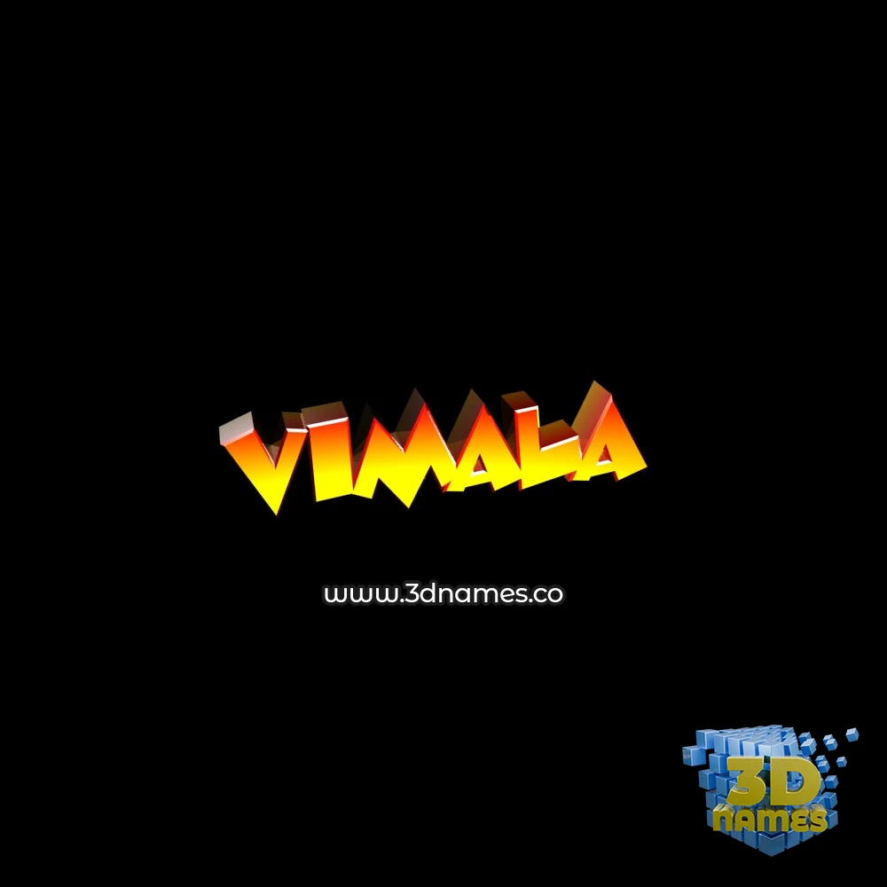 vimala in Black Background style - 3D name wallpaper