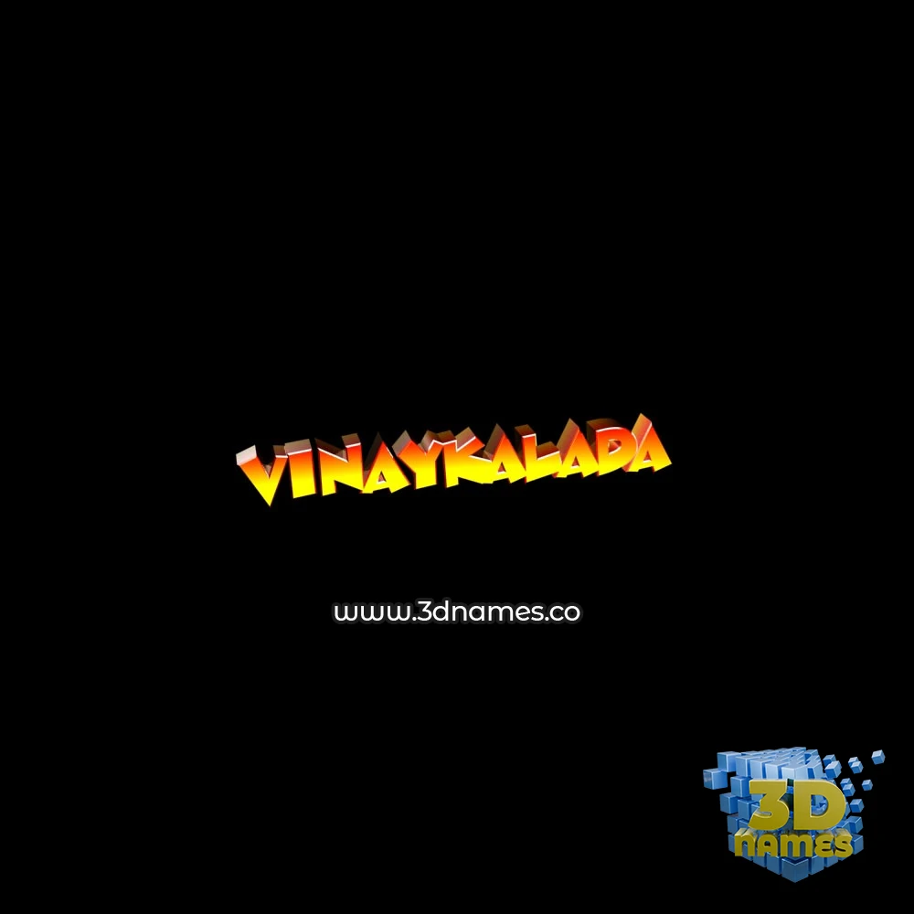 vinaykalada in Black Background style - 3D name wallpaper