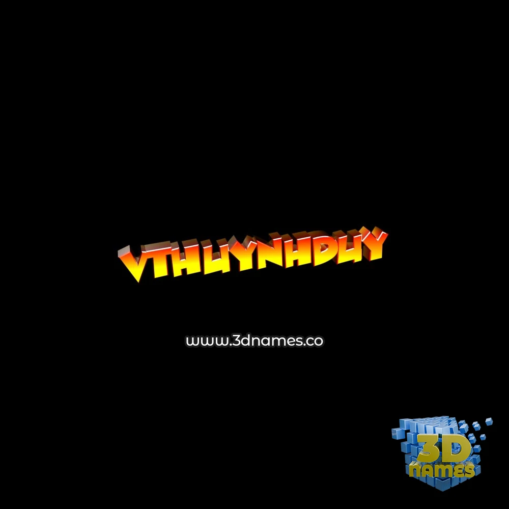 vthuynhduy in Black Background style - 3D name wallpaper