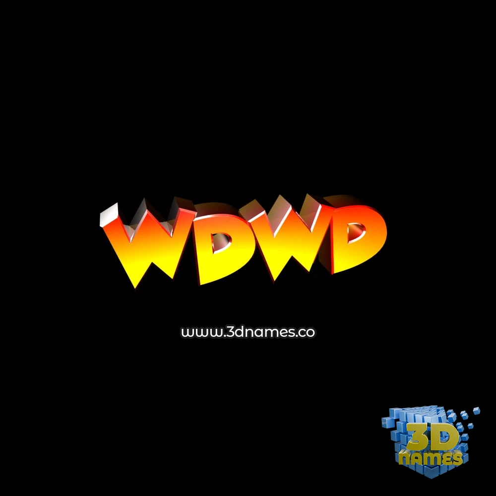 wdwd in Black Background style - 3D name wallpaper