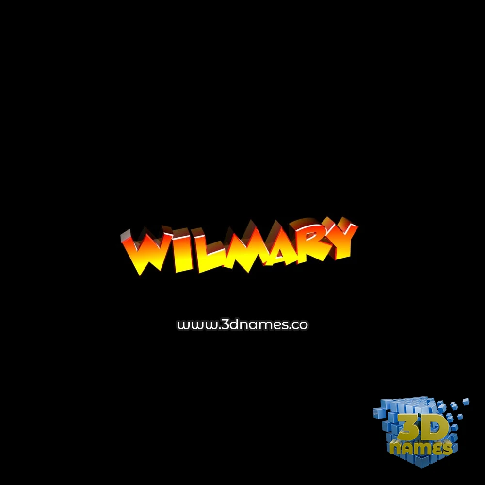 wilmary in Black Background style - 3D name wallpaper