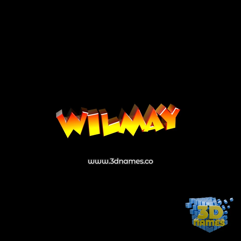 wilmay in Black Background style - 3D name wallpaper