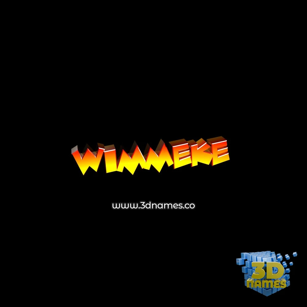 wimmeke in Black Background style - 3D name wallpaper