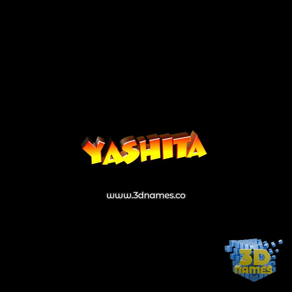 yashita in Black Background style - 3D name wallpaper