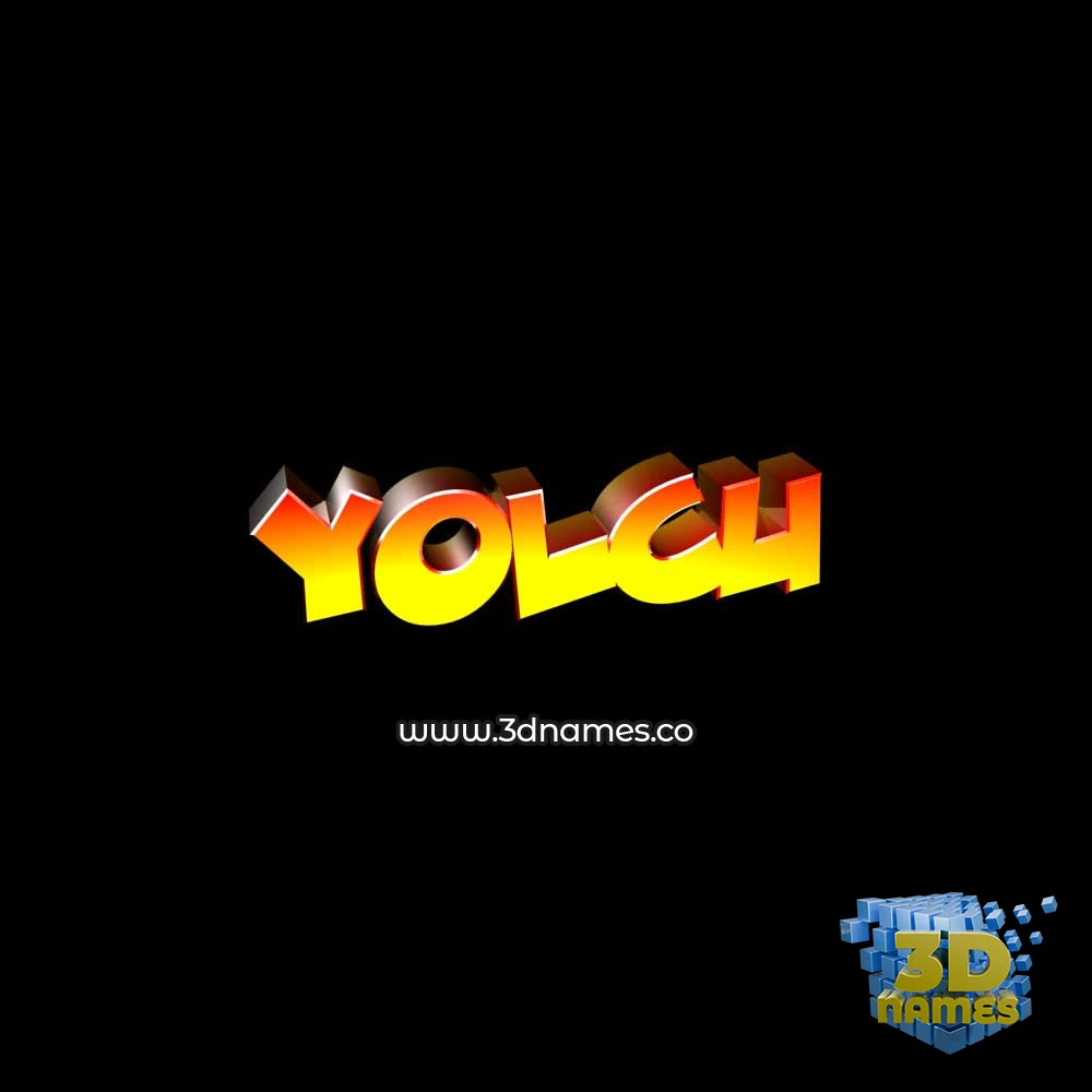 yolcu in Black Background style - 3D name wallpaper