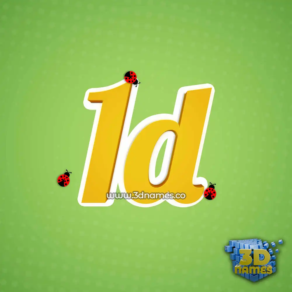 1d in Ladybugs style - 3D name wallpaper