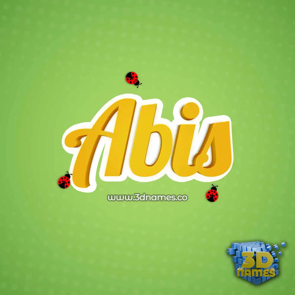 abis in Ladybugs style - 3D name wallpaper