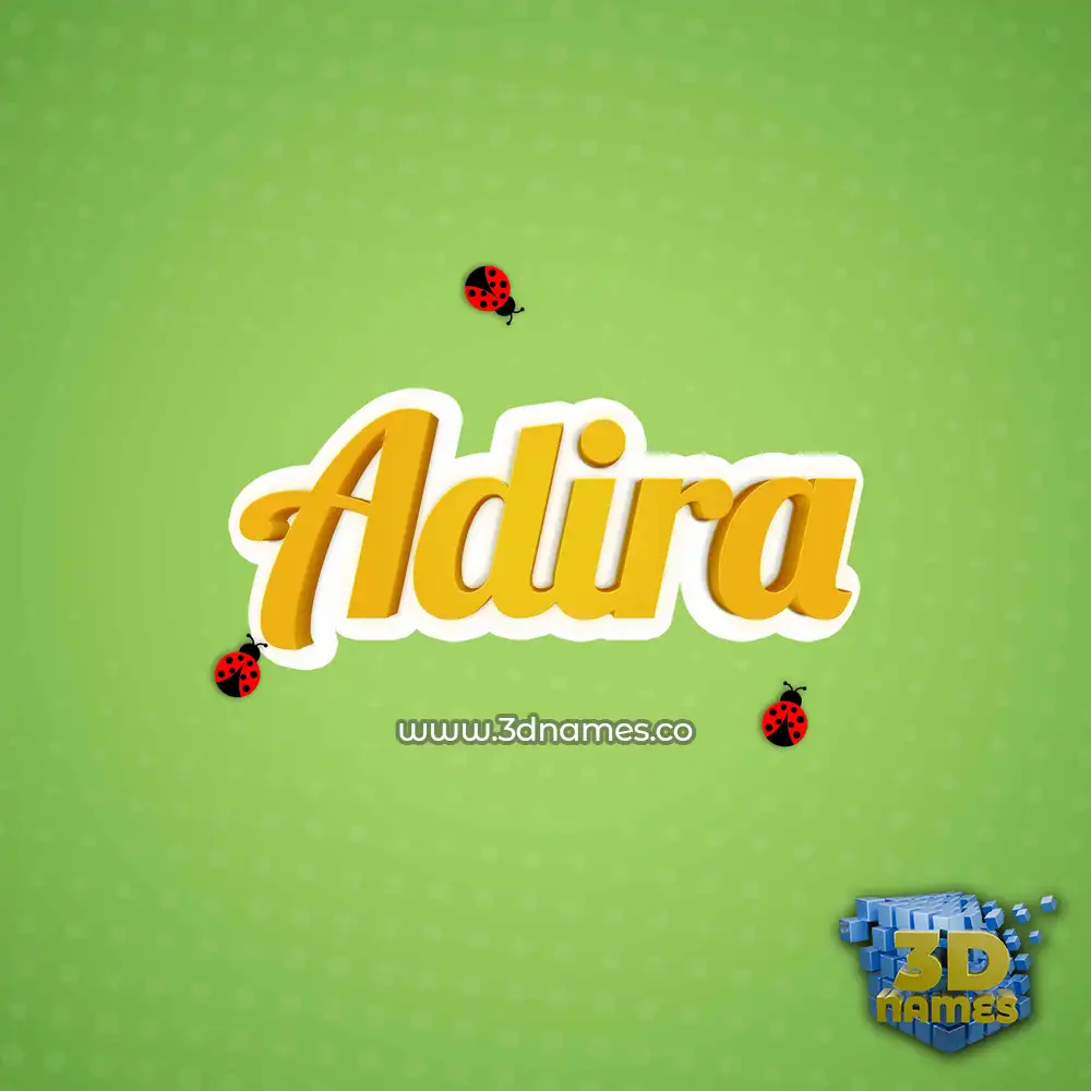 adira in Ladybugs style - 3D name wallpaper