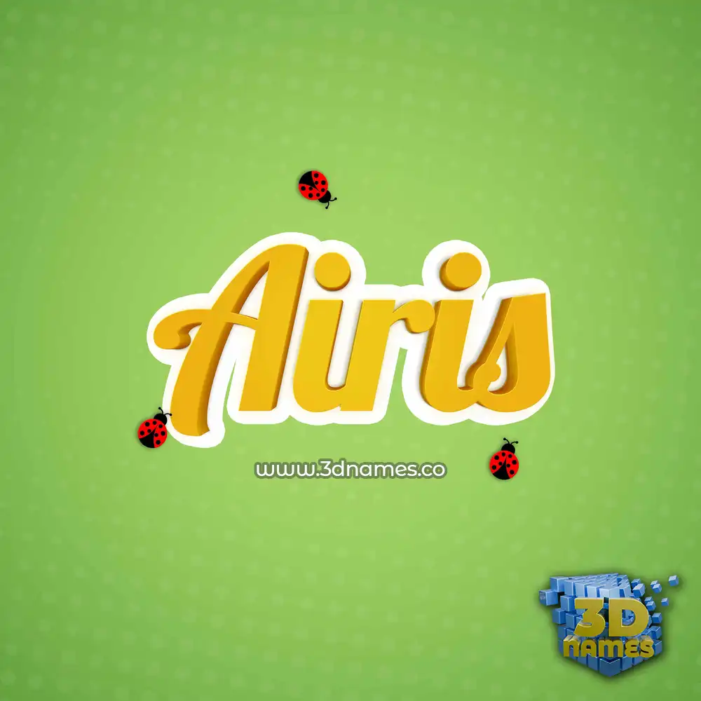 airis in Ladybugs style - 3D name wallpaper