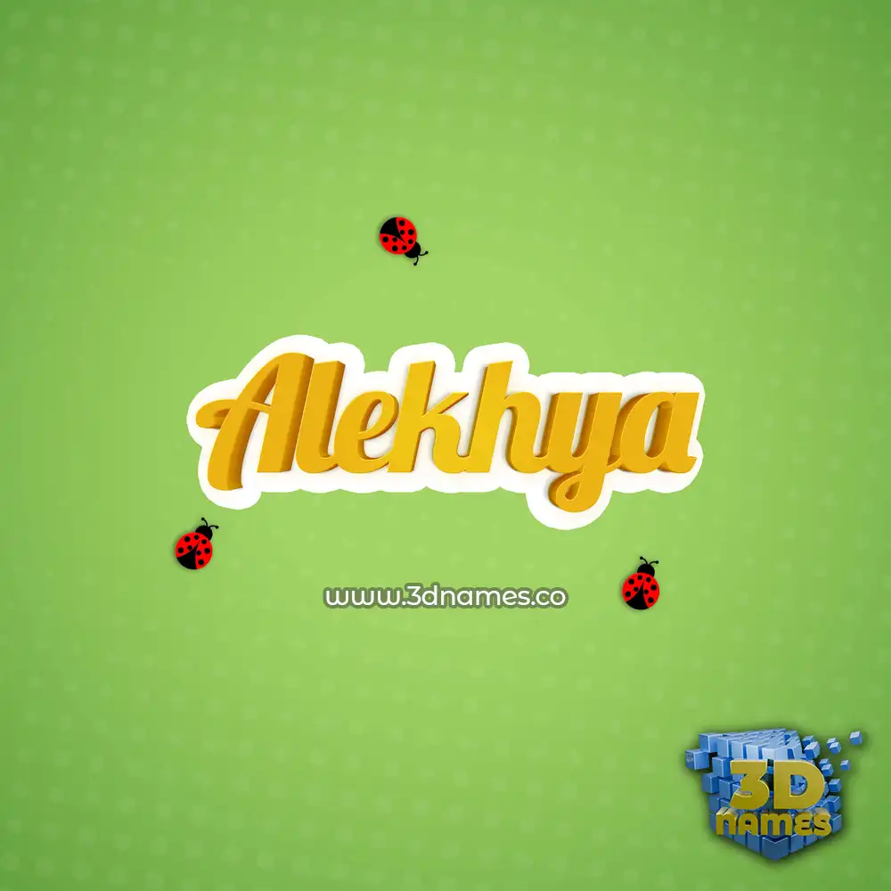 alekhya in Ladybugs style - 3D name wallpaper