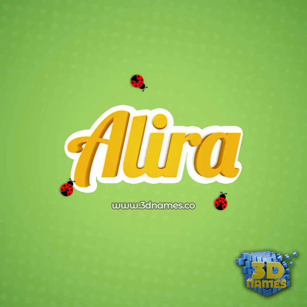 alira in Ladybugs style - 3D name wallpaper