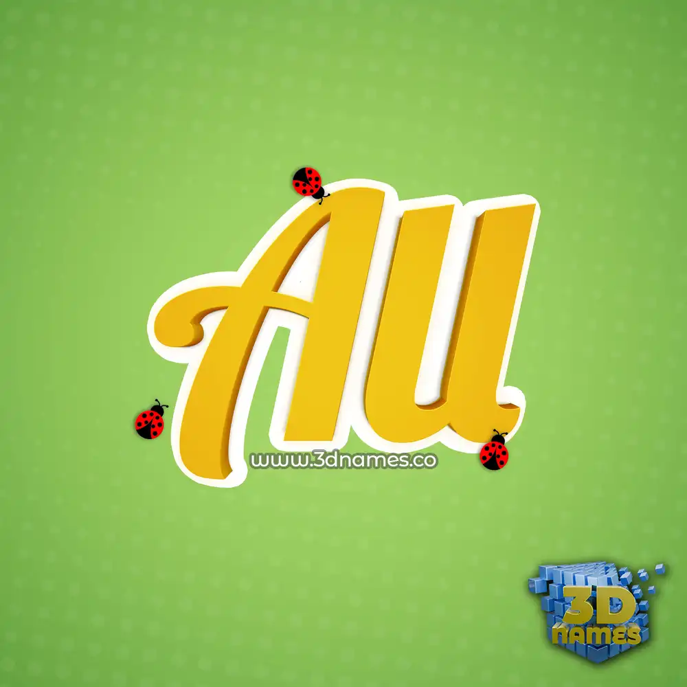 all in Ladybugs style - 3D name wallpaper