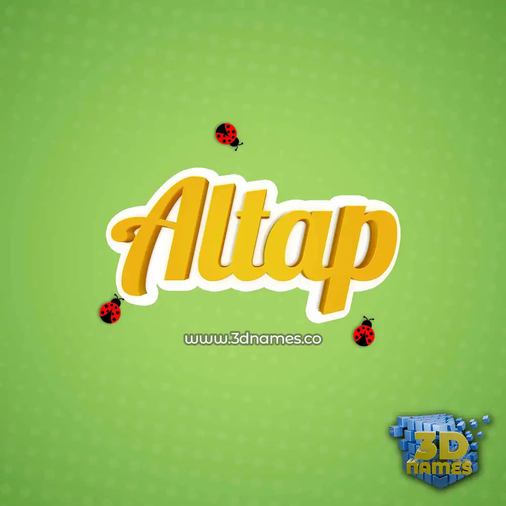 altap in Ladybugs style - 3D name wallpaper