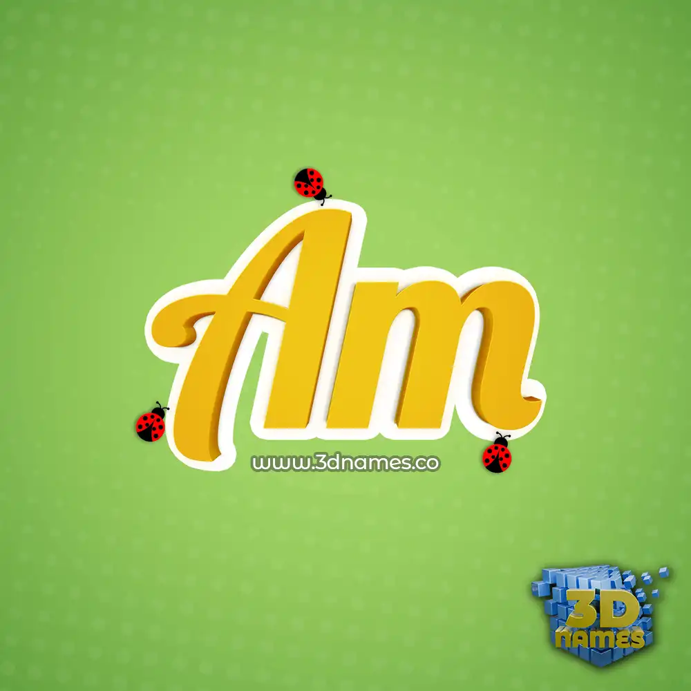 am in Ladybugs style - 3D name wallpaper
