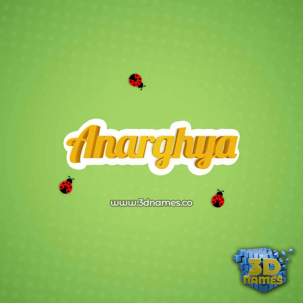 anarghya in Ladybugs style - 3D name wallpaper