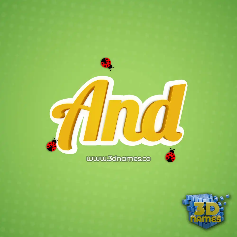 and in Ladybugs style - 3D name wallpaper