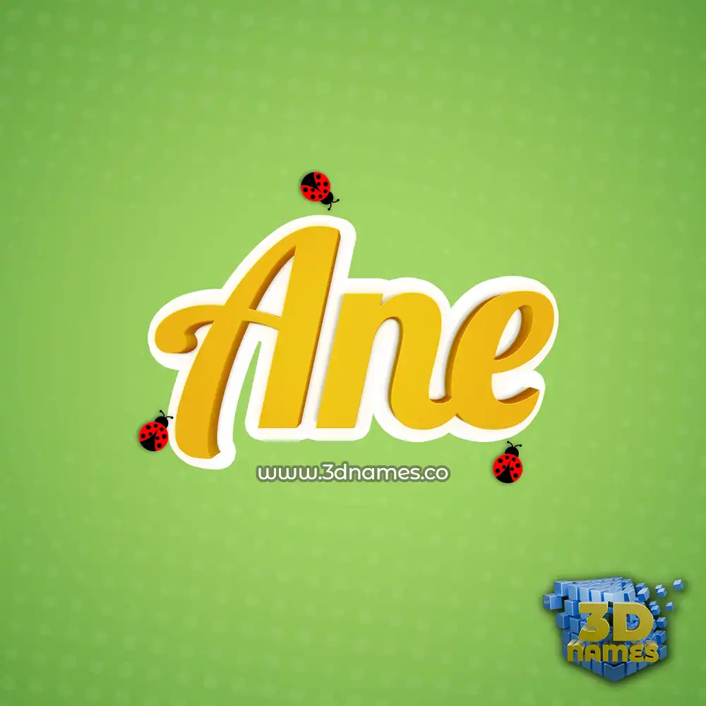 ane in Ladybugs style - 3D name wallpaper