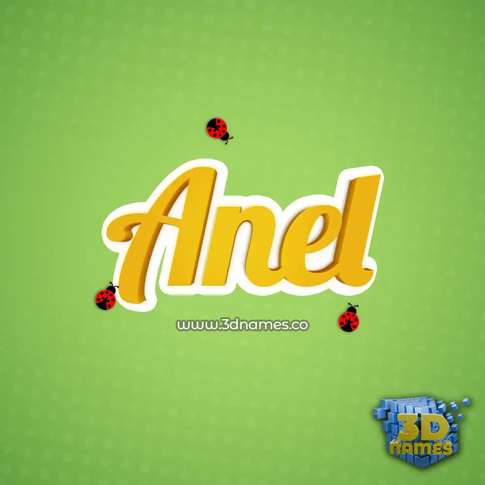 anel in Ladybugs style - 3D name wallpaper
