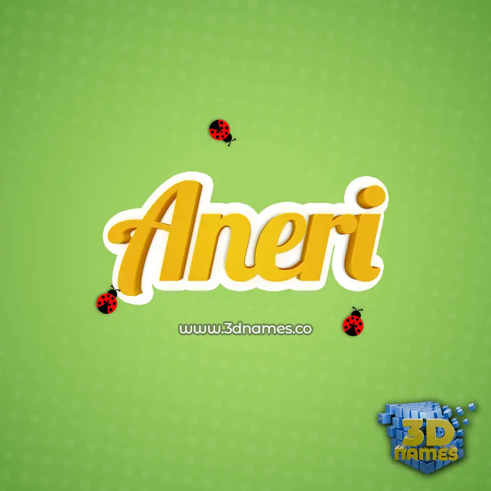 aneri in Ladybugs style - 3D name wallpaper