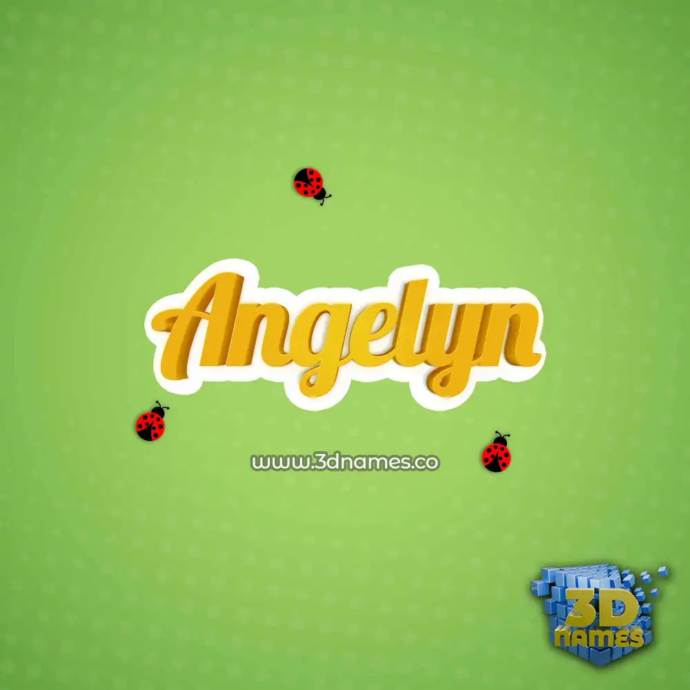angelyn in Ladybugs style - 3D name wallpaper