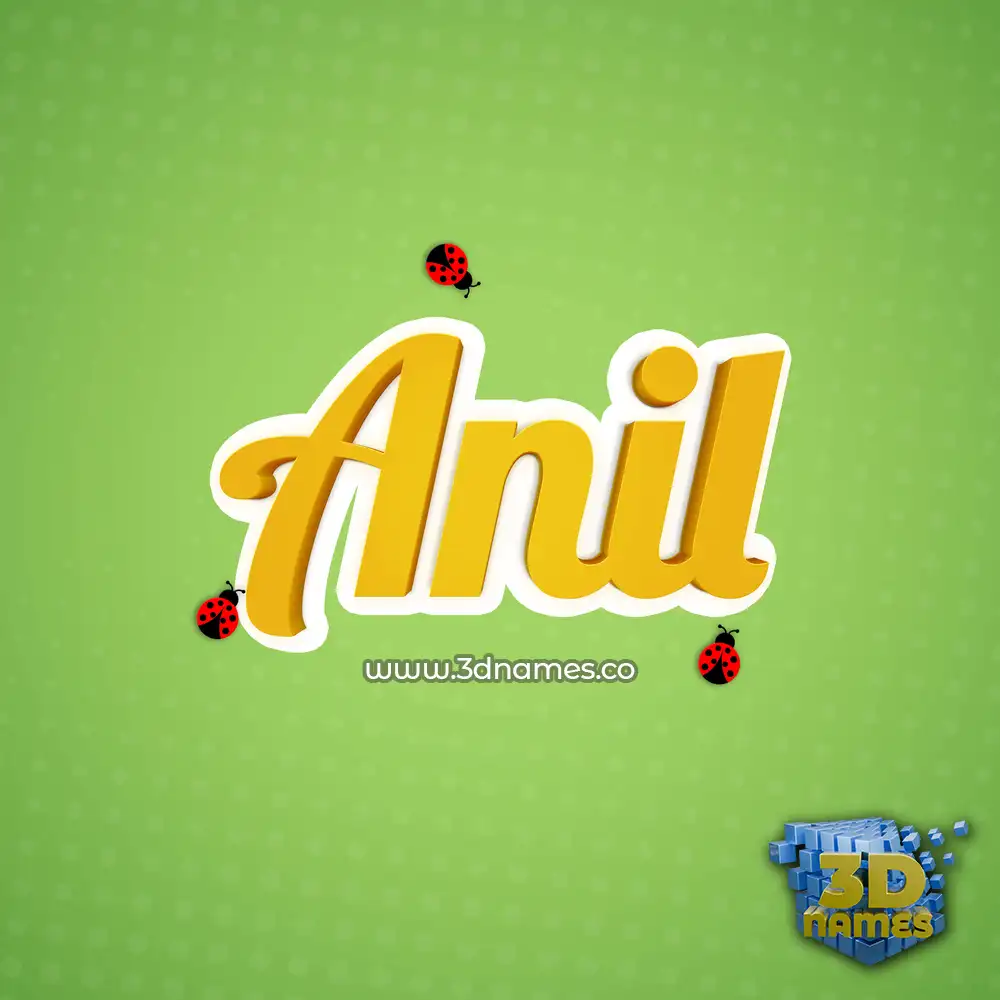 anil in Ladybugs style - 3D name wallpaper