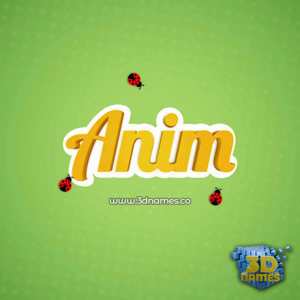 anim in Ladybugs style - 3D name wallpaper