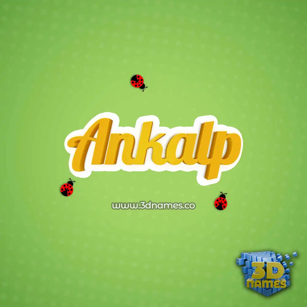 ankalp in Ladybugs style - 3D name wallpaper