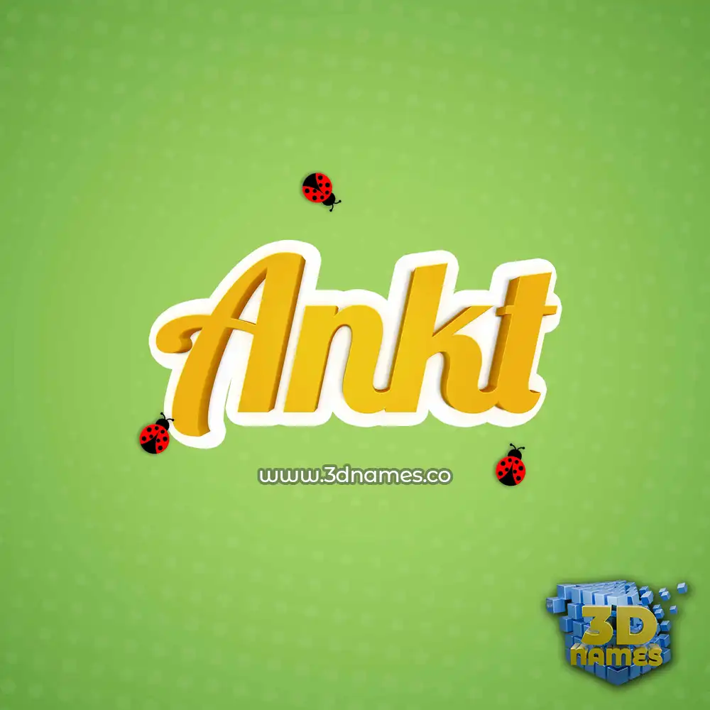 ankt in Ladybugs style - 3D name wallpaper