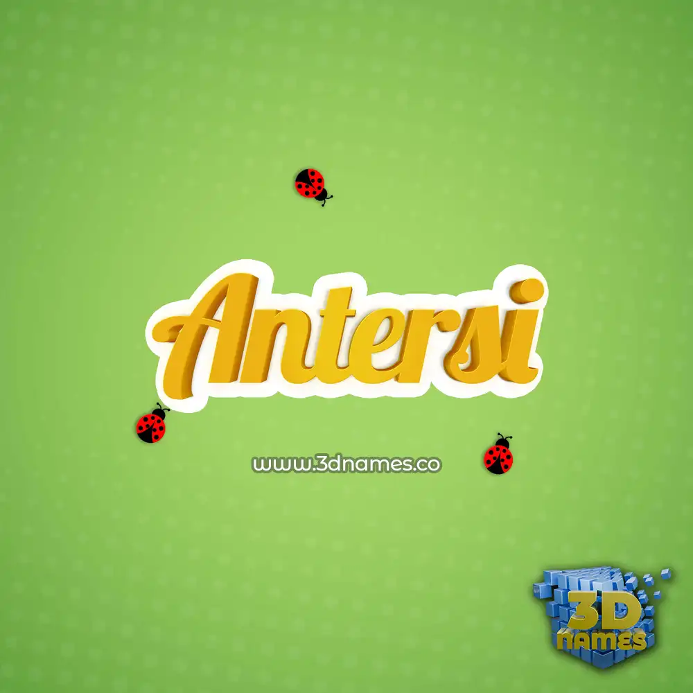 antersi in Ladybugs style - 3D name wallpaper