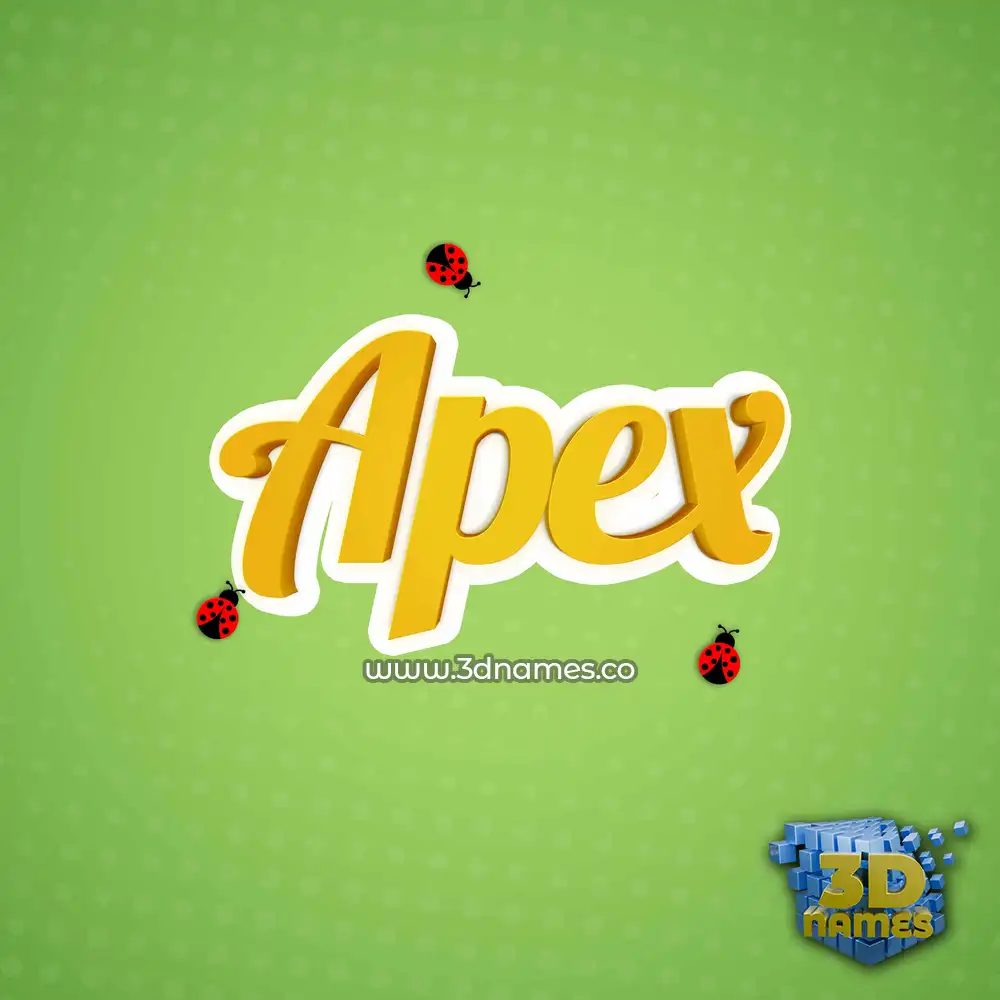 apex in Ladybugs style - 3D name wallpaper