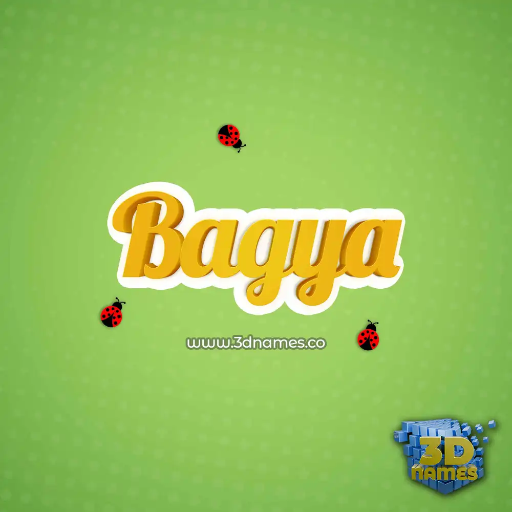 bagya in Ladybugs style - 3D name wallpaper