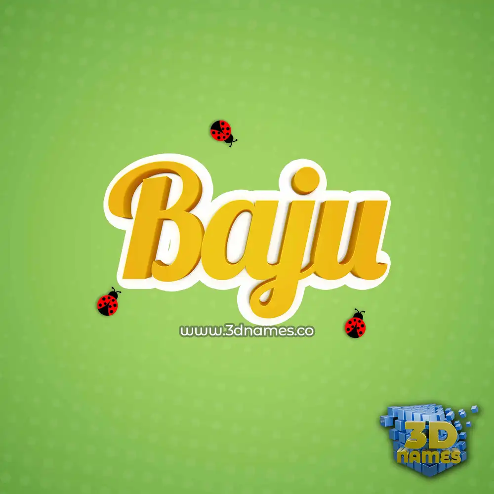 baju in Ladybugs style - 3D name wallpaper