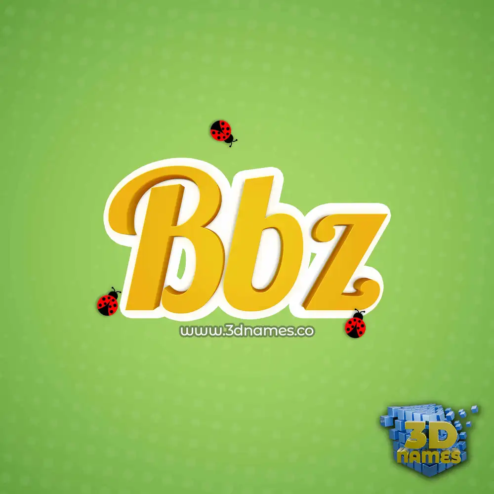 bbz in Ladybugs style - 3D name wallpaper