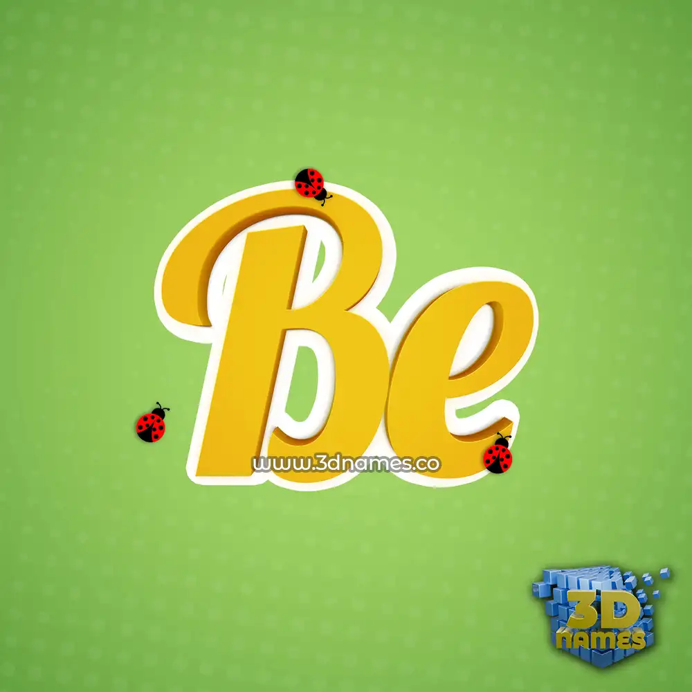 be in Ladybugs style - 3D name wallpaper