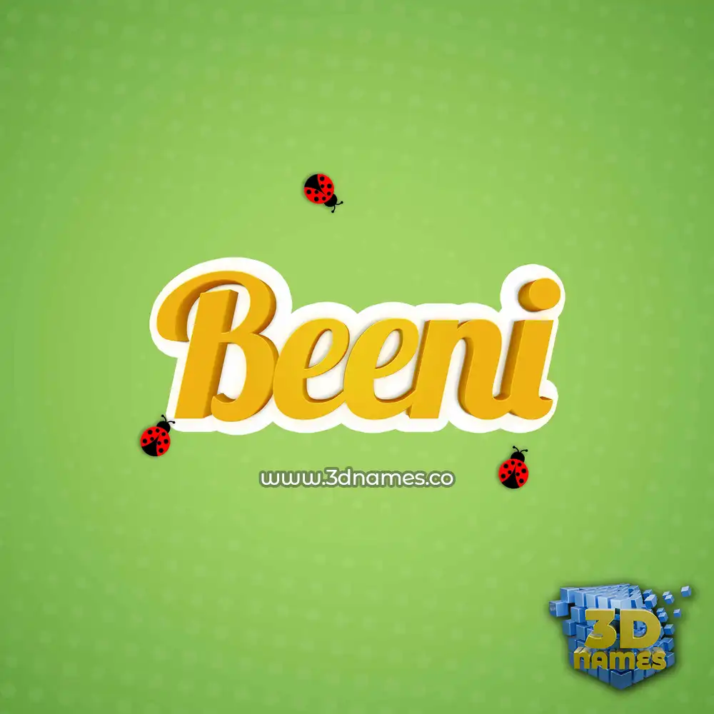beeni in Ladybugs style - 3D name wallpaper