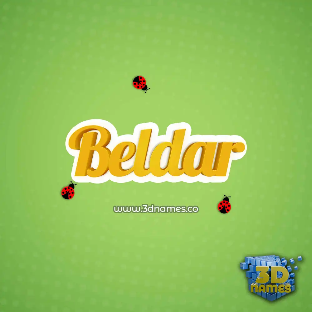 beldar in Ladybugs style - 3D name wallpaper